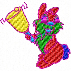 Rabbits Embroidery Design 10